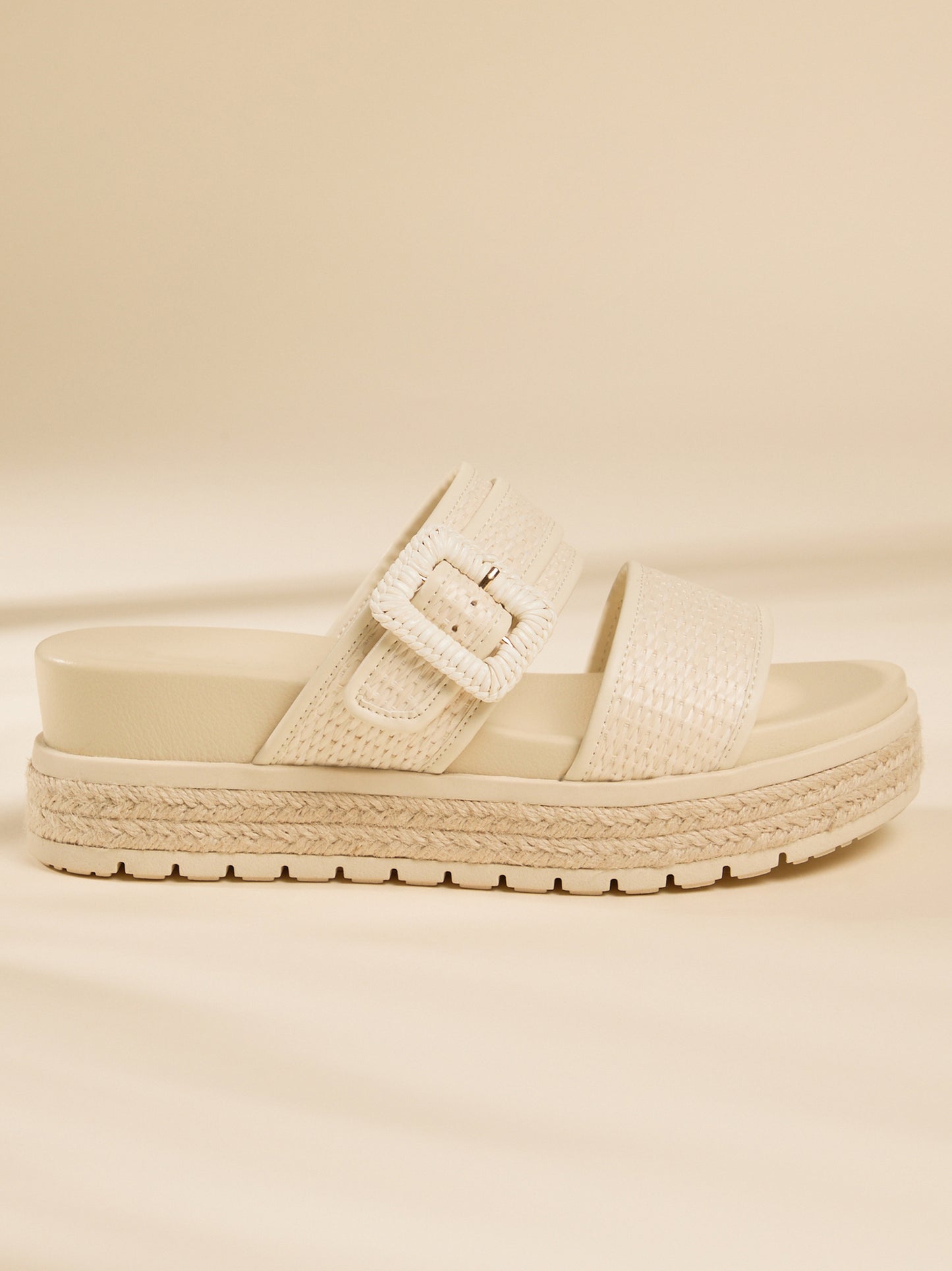 Raya Rafia Platform Sandals