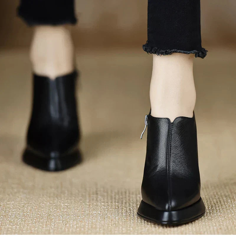 Women's Elegant High Heel Platform Block Pumps