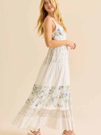 Adalynne Sleeveless Floral Maxi Dress