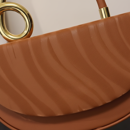 Women’s Handbag with Gold Handle