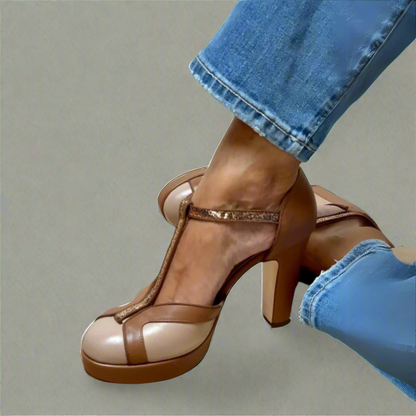Women's Elegant Comfortable Heeled Sandals