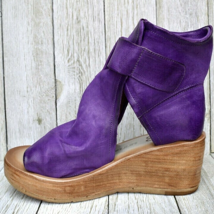 Women's Boho Style Orthopedic Wedge Sandals with Buckle