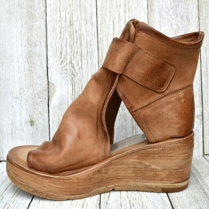 Women's Boho Style Orthopedic Wedge Sandals with Buckle