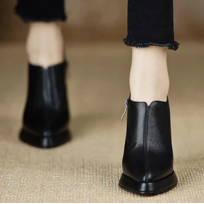 Women's Elegant High Heel Platform Block Pumps
