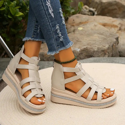 Women's Elegant Rhinestone Comfort Orthopedic Sandals