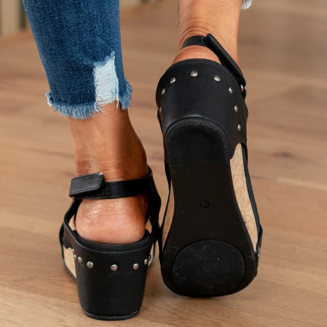 Women's Comfortable Suede Wedge Sandals for Summer