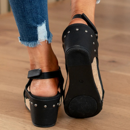 Women's Comfortable Suede Wedge Sandals for Summer