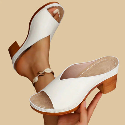 Women's Stylish Orthopedic Supportive Thick Heeled Sandals