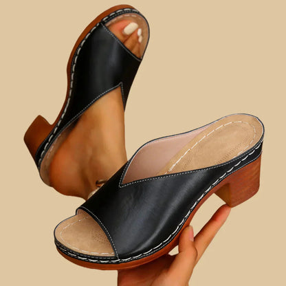Women's Stylish Orthopedic Supportive Thick Heeled Sandals
