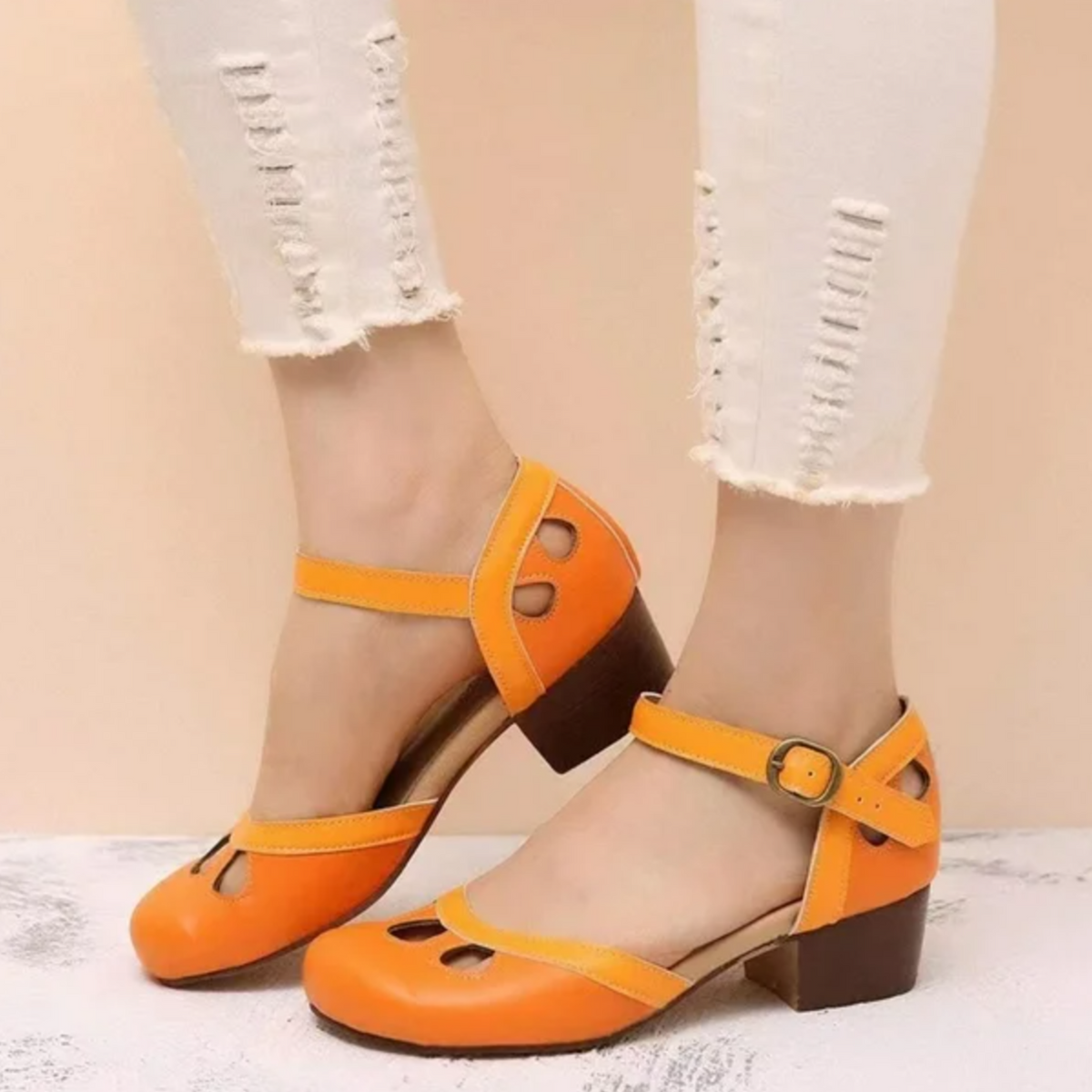 Women's Orthopedic Low-Heeled Comfort Sandals