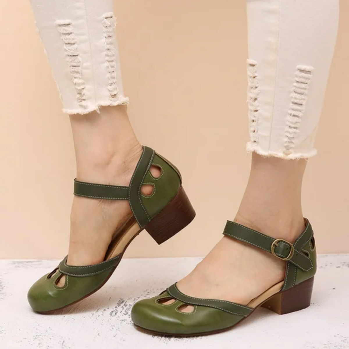 Women's Orthopedic Low-Heeled Comfort Sandals