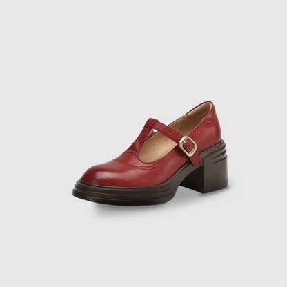 Women's Classic Chunky Block Heel Mary Jane Pumps