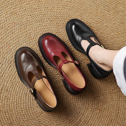 Women's Classic Chunky Block Heel Mary Jane Pumps
