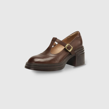 Women's Classic Chunky Block Heel Mary Jane Pumps