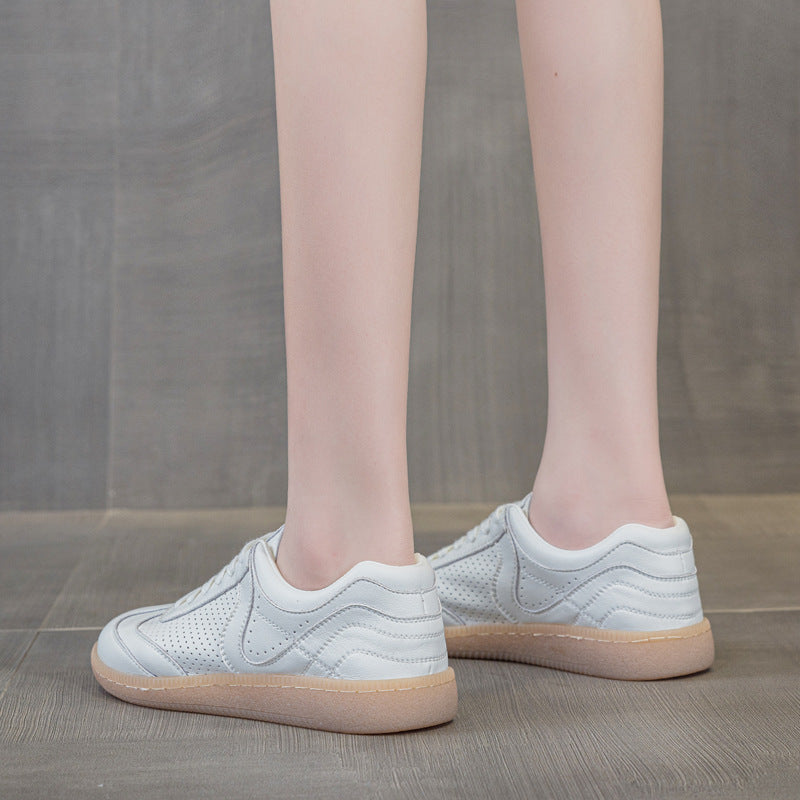 Women's Casual Platform Slip-On Shoes with Round Toe