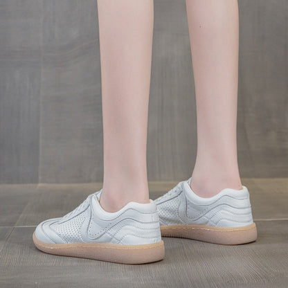 Women's Casual Platform Slip-On Shoes with Round Toe