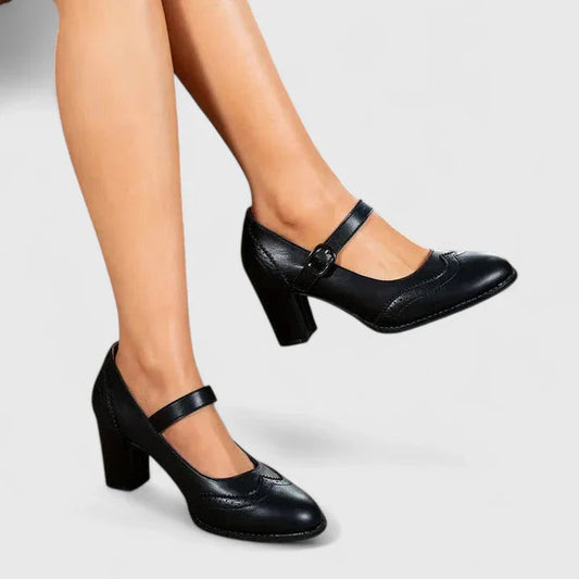 Women's Comfortable Block Heel Mary Jane Shoes