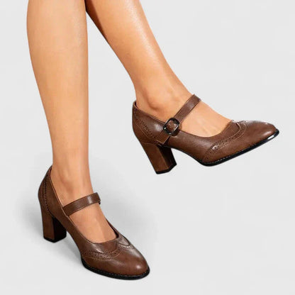 Women's Comfortable Block Heel Mary Jane Shoes