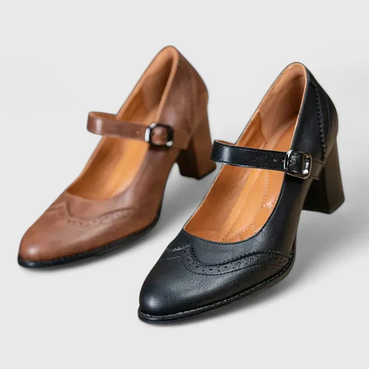Women's Comfortable Block Heel Mary Jane Shoes