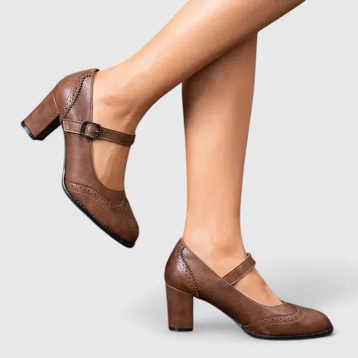 Women's Comfortable Block Heel Mary Jane Shoes