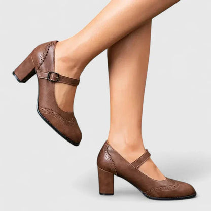 Women's Comfortable Block Heel Mary Jane Shoes