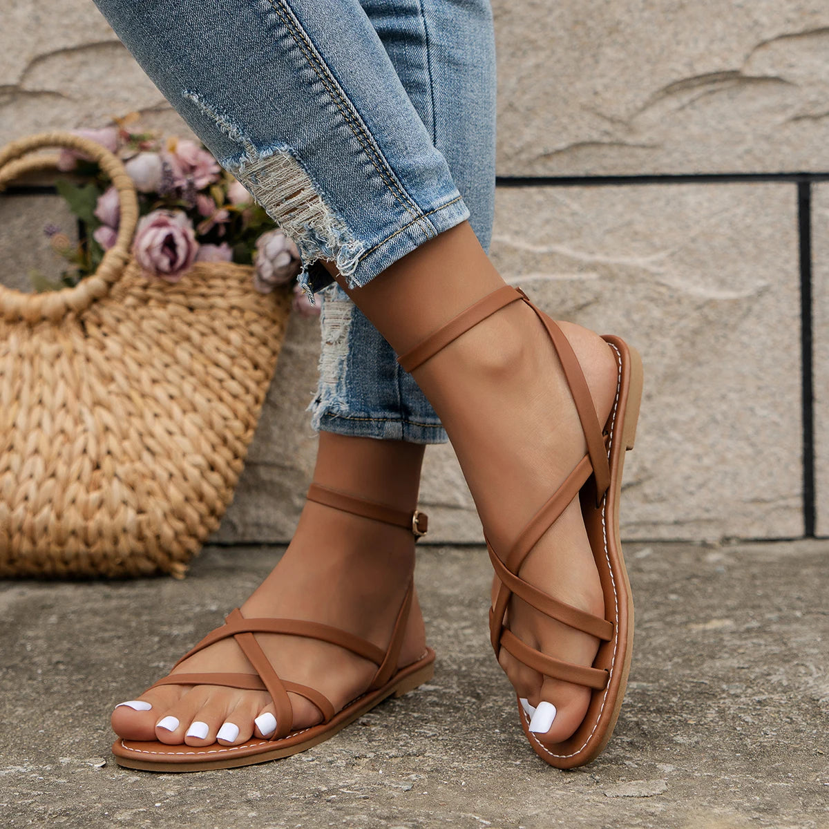 Women's Comfortable Minimalist Strappy Summer Sandals