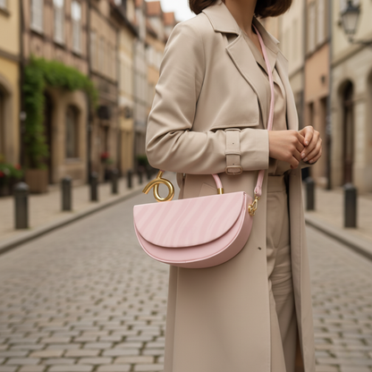 Women’s Handbag with Gold Handle