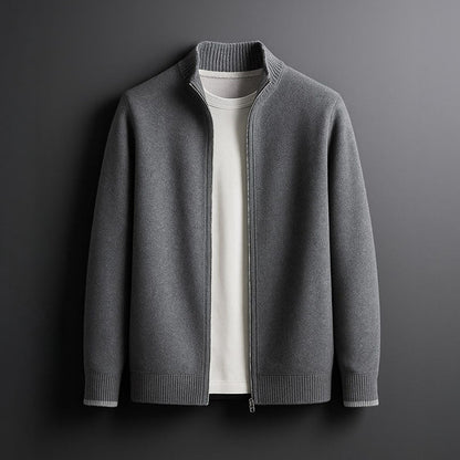 Bordeaux Merino Zip Jacket