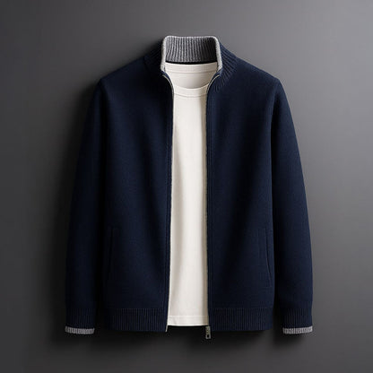 Bordeaux Merino Zip Jacket